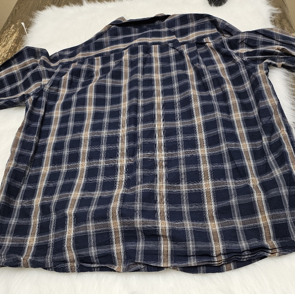 Carhartt Blue Plaid Long Sleeve Button Down Shirt Men’s Extra Large(XL) - Picture 6 of 11